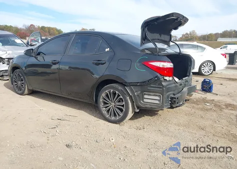 2015 Toyota Corolla S Plus from USA, damaged, VIN 2T1BURHEXFC481438